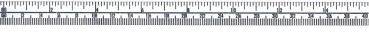 Skalenbandmaß, 13 mm breit, 1:2 Maßstab, von rechts nach links, mm + inch, mit Selbstklebefolie, 3 Meter